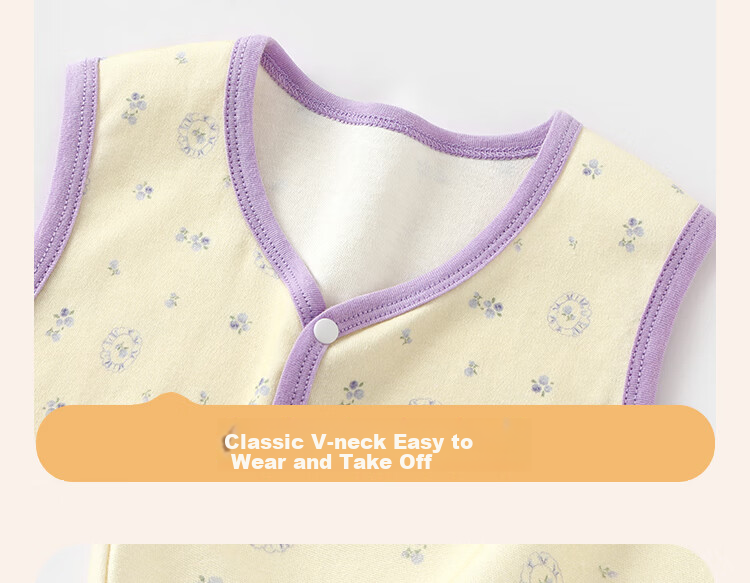 Badibadi Pure Cotton Infant And Toddler Vest, Spring And Autumn Wearable Inner Layer, Warm Fashion Versatile, Little Bear Playmate, Size 120 15