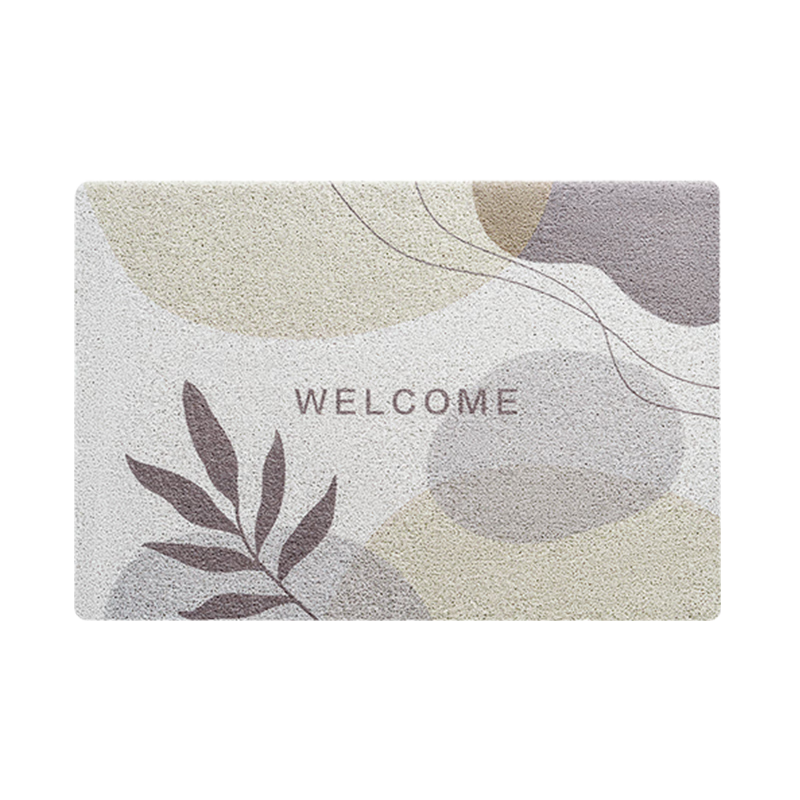 JD Jingzao Loop Printed Entrance Door Mat Dust Removal Foot Mat Cuttable Non-Slip 60x90cm Gray