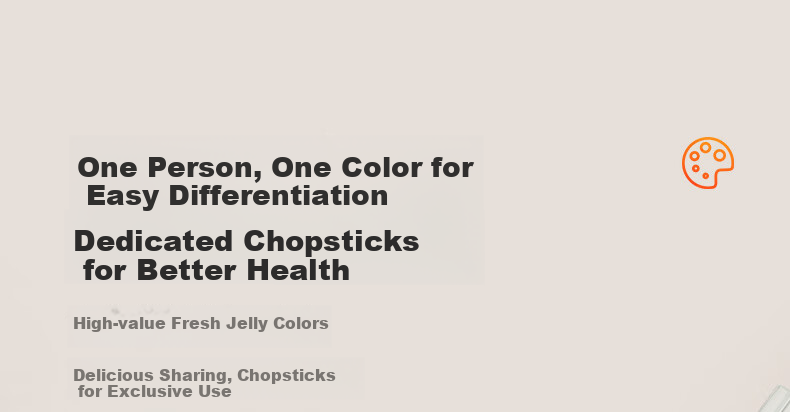 SUPOR Specialized Color Chopsticks, Heat-Resistant Healthy Chopsticks, Colored Jelly Chopsticks, 10 Pairs, Machine Washable 4