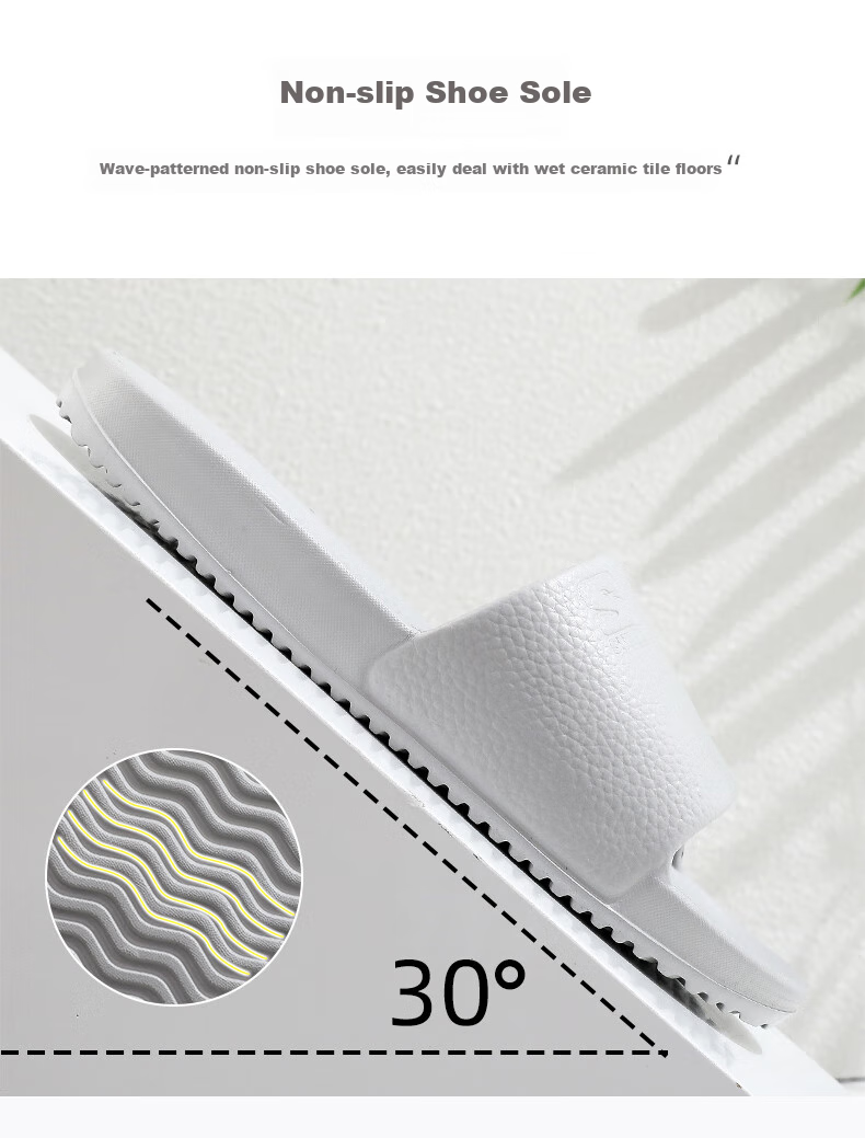 GUOLUOFEI Home Slippers for Men And Women, Summer Stepping-In Feeling Couple Bathroom Shower Outdoor Thick-Soled Sandals, Coffee Color, Size 44-45 5