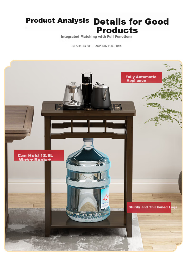 Taomengju Tea Rack, Small Home Tea Table, Multifunctional Tea Pot And Kettle Integrated Stand, Modern Coffee Table Storage Shelf, Small Tea Table 7