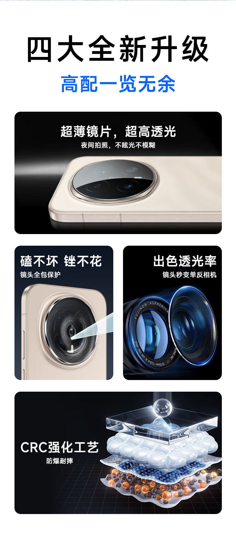 KOOLIFE [Value Pack of 2] Compatible with Honor Magic8 Lens Protector Film, Honor Phone Rear Camera Protective Film, AR Anti-Reflective Ultra-Thin High-Definition Scratch-Resistant Dustproof Film 2