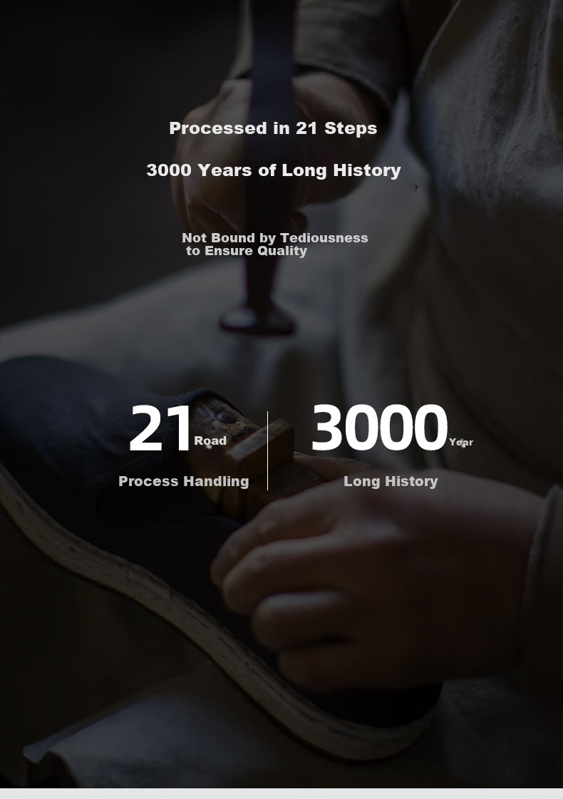 YUZHAOLIN Traditional Beijing Cloth Shoes, Handmade with Thousand-Layer Sole, Slip-On Loafers, Casual Traditional Cloth Shoes for Men Y1S-1003 Size 41 1