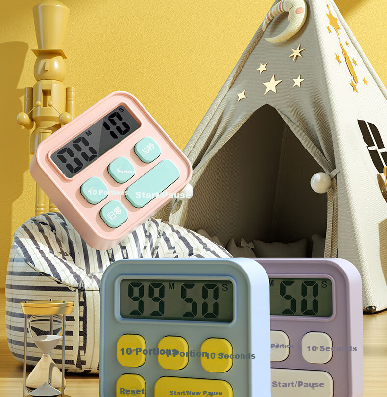 Deli Electronic Timer for Baking, Children's Self-Discipline, Exam Time Management, Kitchen Timing, Essential for Back-To And Advancement, LE201 Back-To Seaso 4