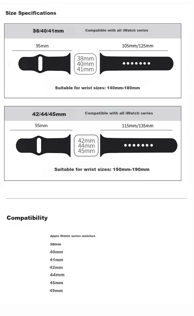 Mashi Compatible with Apple Watch Bands for Apple Watch/Ultra4/3/2/iWatch S12/11/10/9/8/7/6/SE, Sports Silicone Skin-Friendly Autumn And Winter Wristband 11