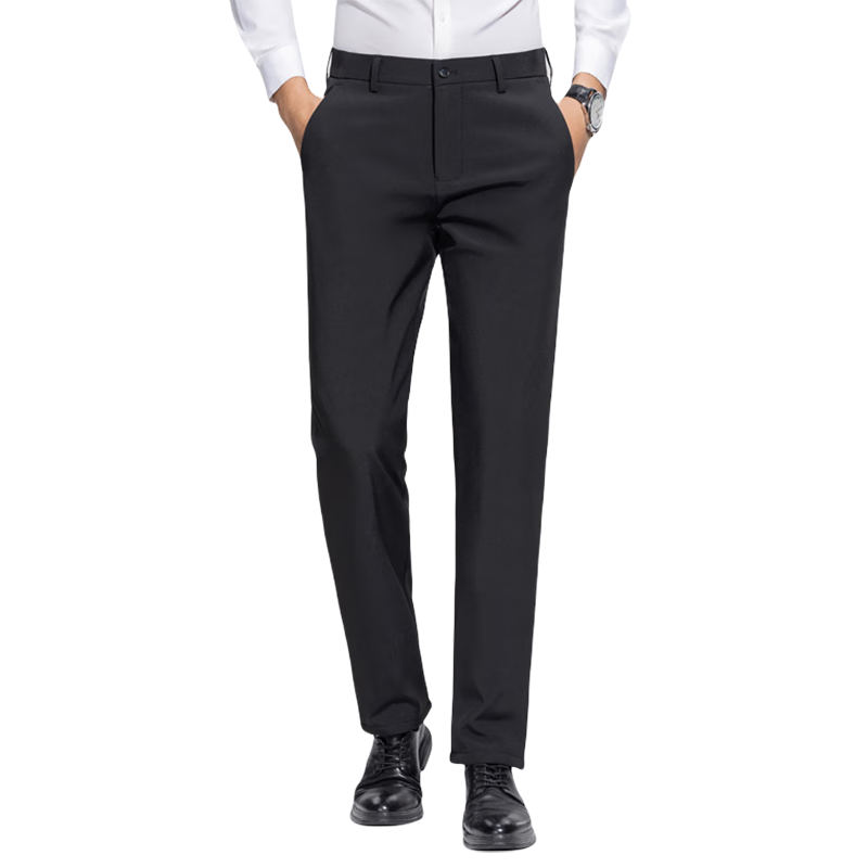 TUCANO Men's Down Pants, Fleece-Lined Warm Duck Down Pants, Outdoor Windproof Cotton Pants, Thickened Winter Casual Pants for Men