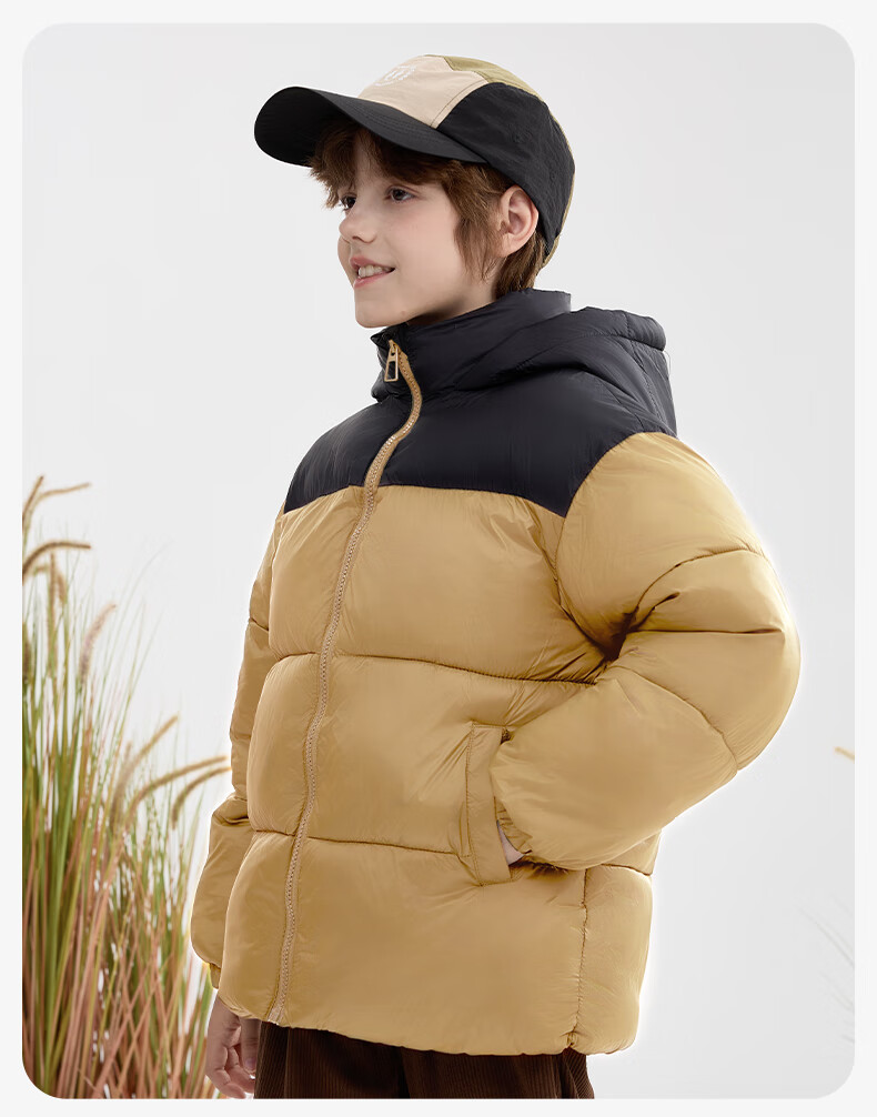 Baleno Children's Cotton Padded Jacket Winter 2025 Style for Older Kids, Red Lucky Year Warm Cotton Coat for Boys And Girls, New Year Padded Outerwear 3
