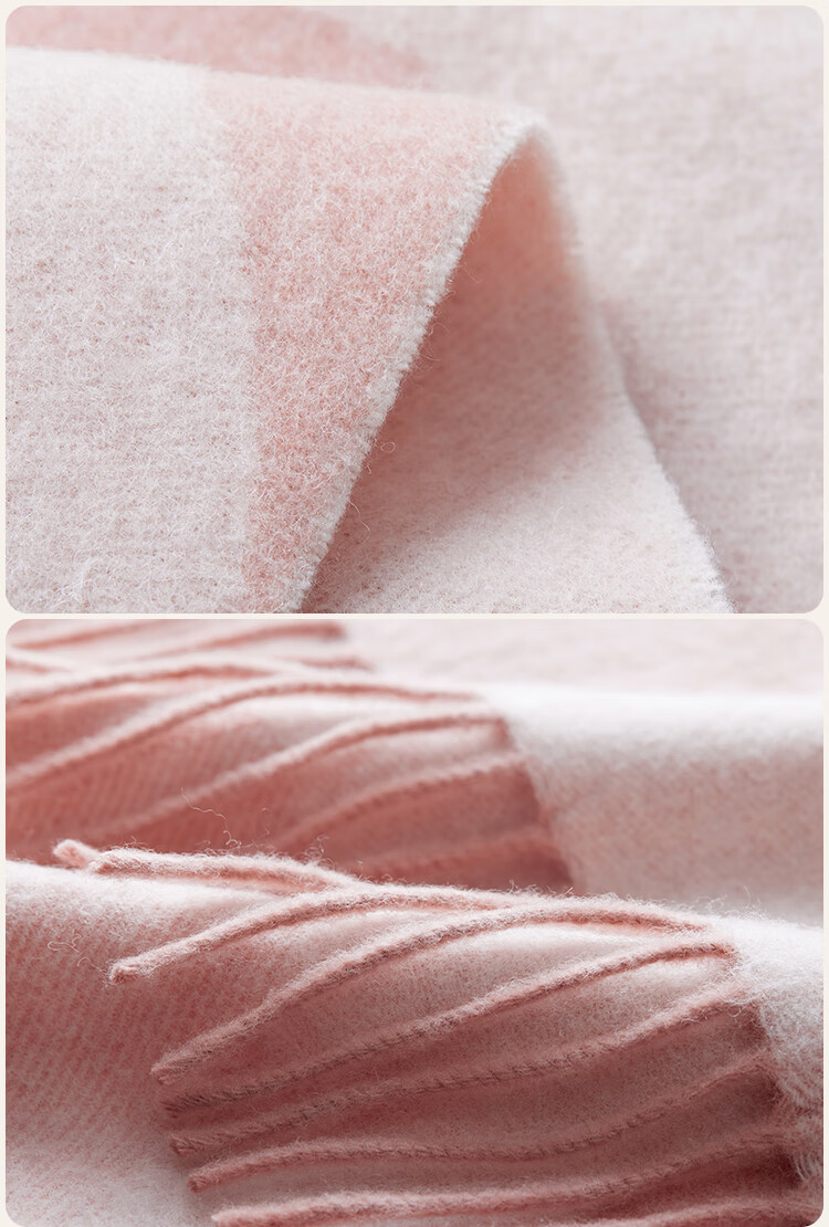 JIUMU Pure Wool Scarf for Women Autumn Winter Warm Shawl Gift Box New Year Birthday Gift for Girls 6