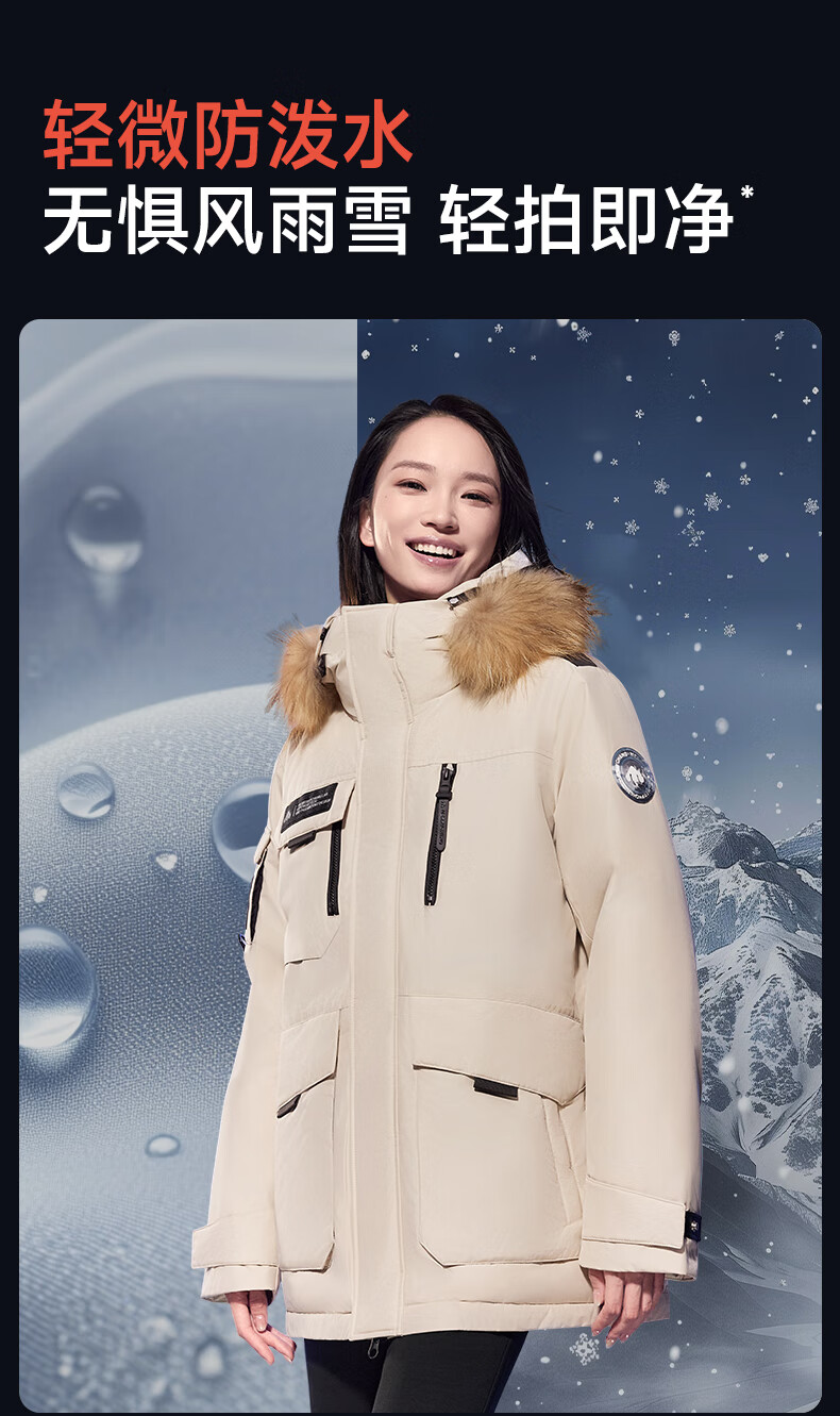 Meilicheng Men's and Women's Couple's 2025 Winter Outdoor Warm Workwear Extreme Cold Goose Down Jacket 188 1