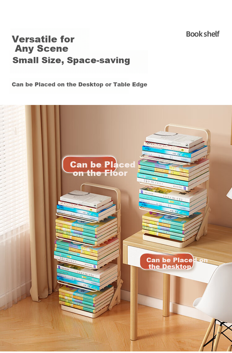 Anerya Subject Classification Storage Rack, Student Desktop Book Organizer Shelf, Desk A4 File Organizer, Layered Bookshelf 5