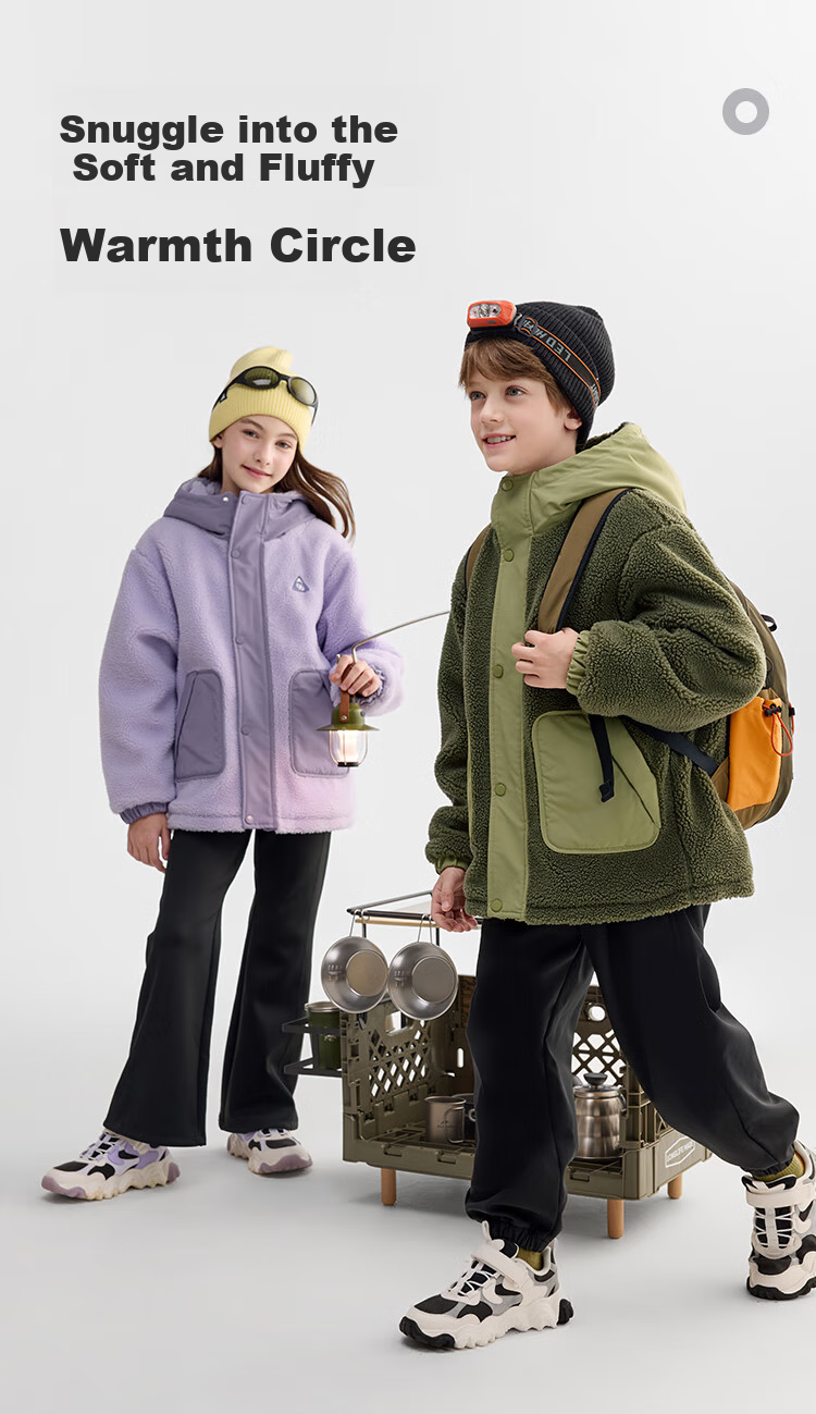 BALABALA Children's Clothing Cotton Jacket for Boys And Girls, 2026 New Spring Water-Repellent Coat, Warm Padded Outerwear, Fashionable 7