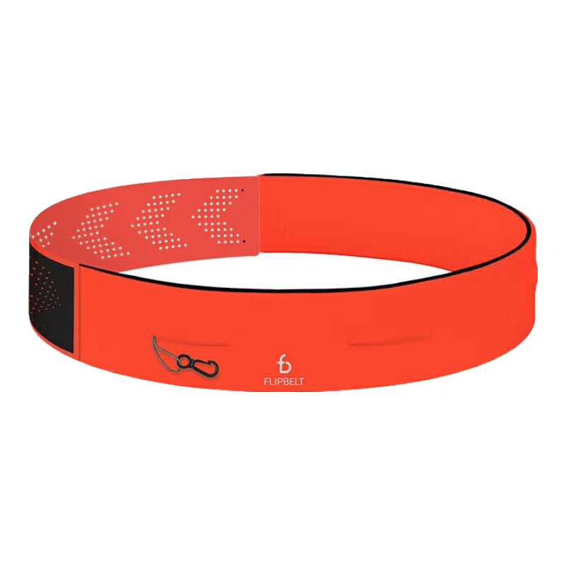 Flipbelt [Magic Tape Waist Pack], Sports Running Belt, Marathon Gear, Phone Pouch, Neon Orange, Adjustable Style