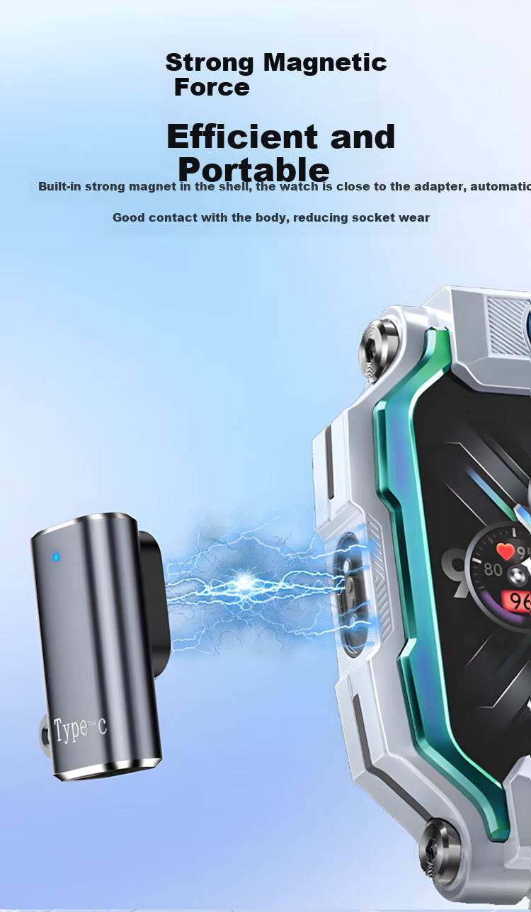 LANGLING Compatible Magnetic Charging Cable Adapter for Xiaotiancai Watch Charger, Universal Type-C, for Z11/Z10/Z9/Z8/Z8A/Z7S/Z7/Z6Pro/Z6S/Z6A Children's Smartwatches 3