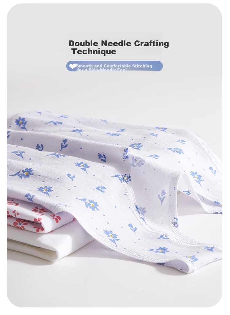 Hengyuanxiang [Pure Cotton] Middle-Aged And Elderly Vest-Style Bra, Women's Undershirt, Mom's Underwear, Thin Style, Elderly Short Vest, Red Flower Patter 10