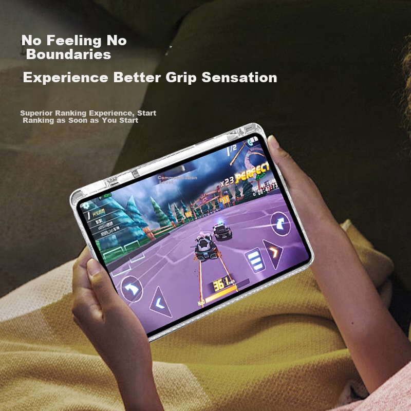 Чехол-книжка KOOLIFE для iPad 11/10 (2025 A16), 10.9 дюймов, прозрачный, с держателем для стилуса, противоударный