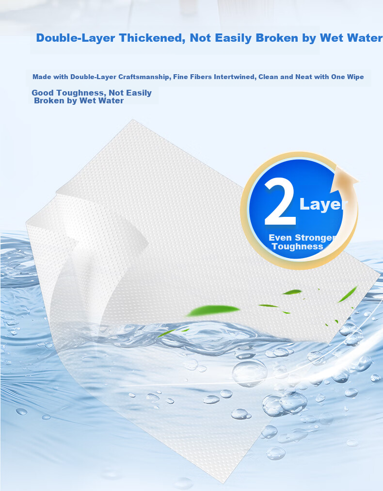 Feiyu Commercial Hand Towels, Double-Layer, 120 Sheets * 20 Packs, Hotel Thickened Dry Hand Tissues, Kitchen Paper, Whole Box CS623 5
