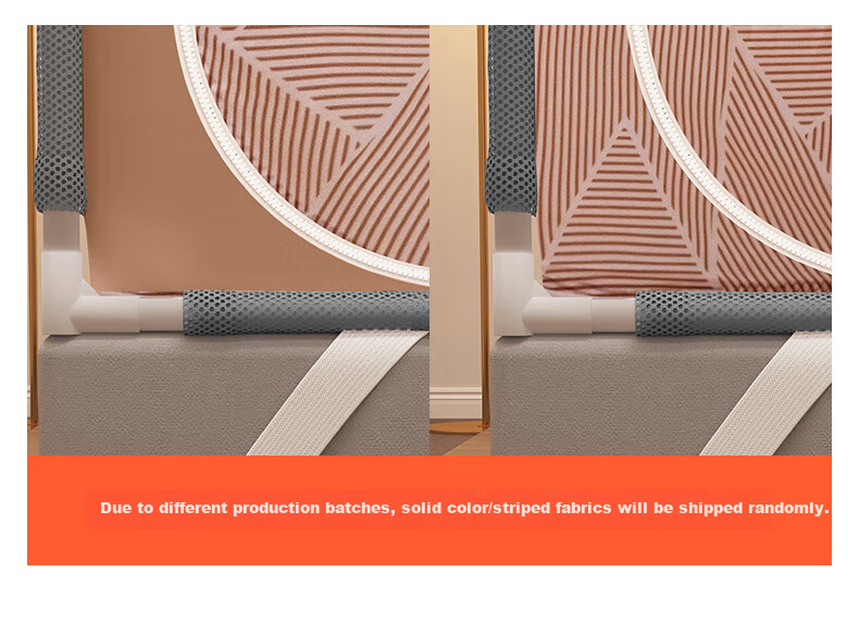 FUANNA Home Mosquito Net, Baby Fall Prevention Fence Mosquito Net with Three Doors, 1.5*2 Meter Bed, Coffee [Dense Mesh] 12