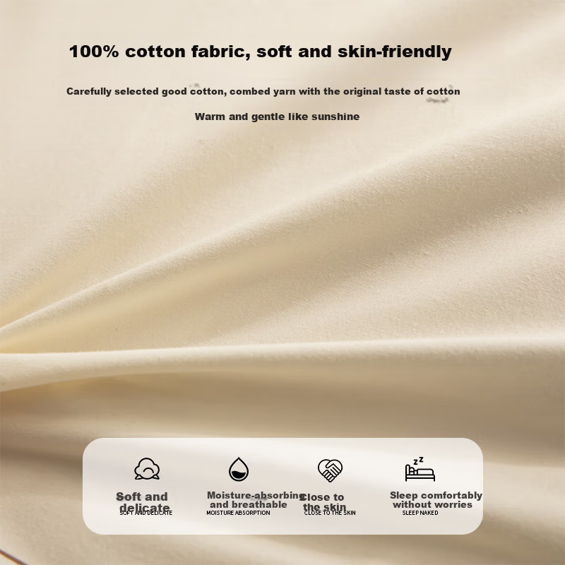 Hodo All-Cotton Pillow, Cervical Pillow for Adults, Sleeping Pillow, Hotel Pillow, Neck Support Pillow, 48*74cm Low Pillow, One Piece