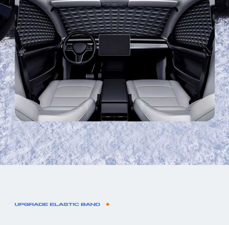 AUTOWOEL BYD Yuan PLUS Snow Cover Car Front Windshield Cover Winter Frost and Freeze Protection Shield 1
