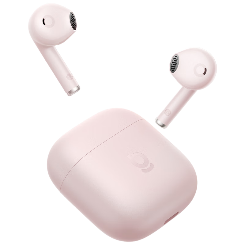 Baseus W04 Semi-In-Ear True Wireless Bluetooth Earphones Upgraded Premium Sound 60H Long Battery Life Compatible with Apple Huawei Vivo Honor Oppo Phones Gift