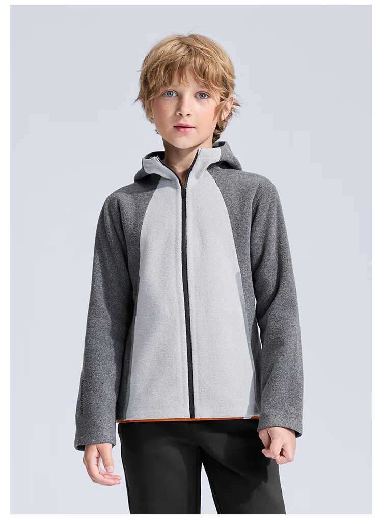 MoodyTiger Kids Hooded Warm Water-Repellent Leather Jacket Autumn 2025 New Boys' Breathable Soft Coat Girls' Sportswear 5
