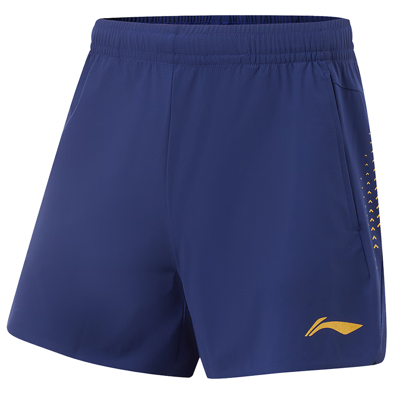 LI-NING Table Tennis Shorts National Team Ma Long Edition Men's Sports Breathable Quick-Dry Competition Training Pants Blue M