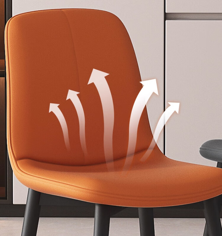 Xiangzhubian Dining Chair Home New Style Stool Backrest Chair Light Luxury Nordic High-end Restaurant Master Chair Off-white 11