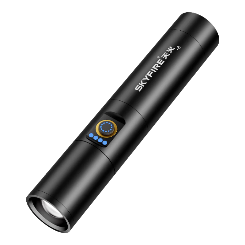 Tianhuo High-Power Flashlight Zoomable Long-Range Laser Rechargeable Compact Outdoor Survival Military Use
