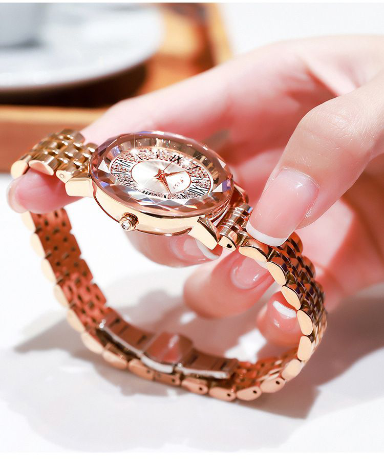 ZIDO ZIDO Light Luxury Women's Trendy Korean Style Quartz Watch 1207 White Dial 2