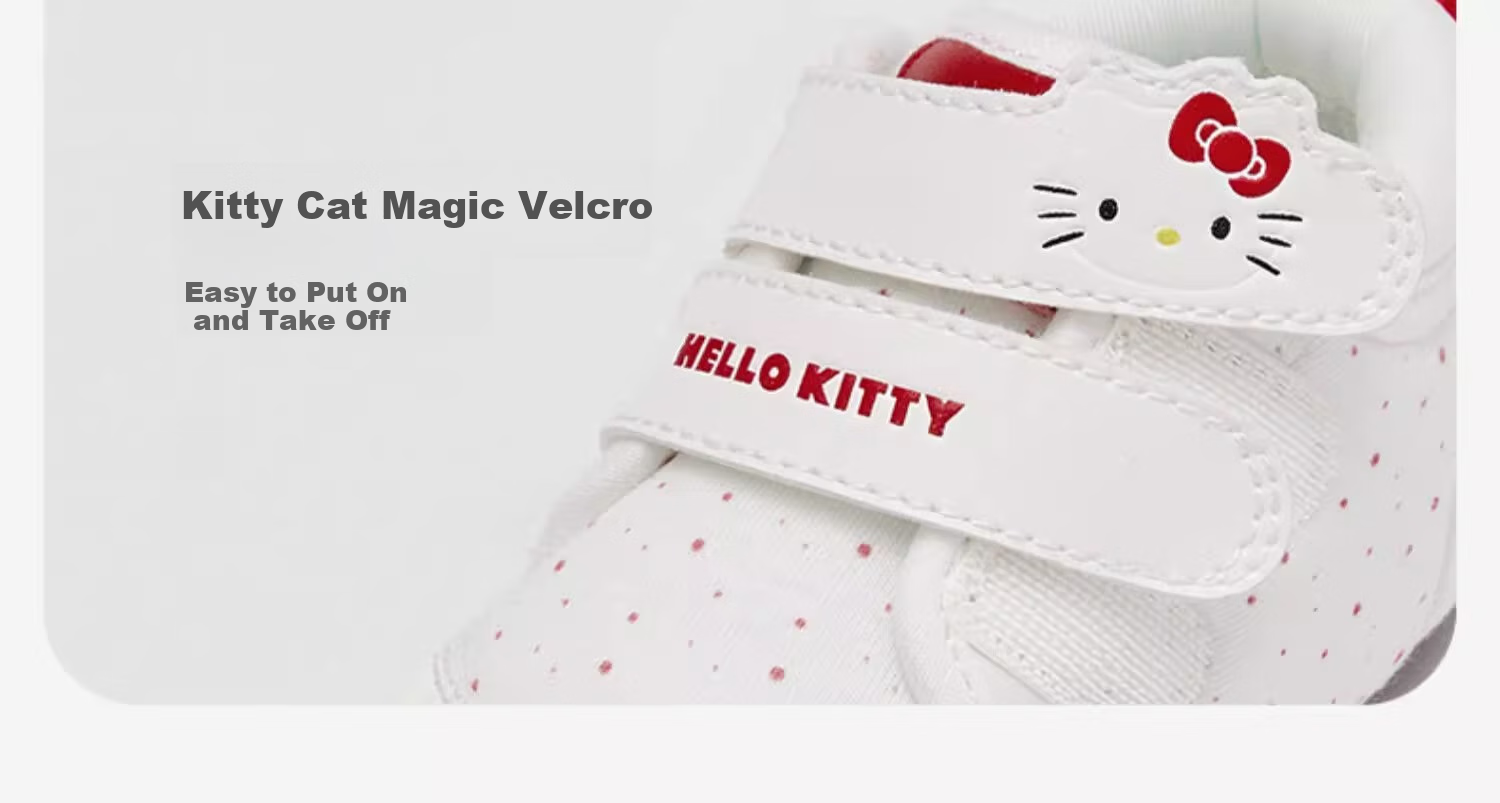 DAVE & BELLA Hellokitty Collaboration Pre-Walking Shoes for Baby Girls, Canvas Shoes, Autumn Footwear 14