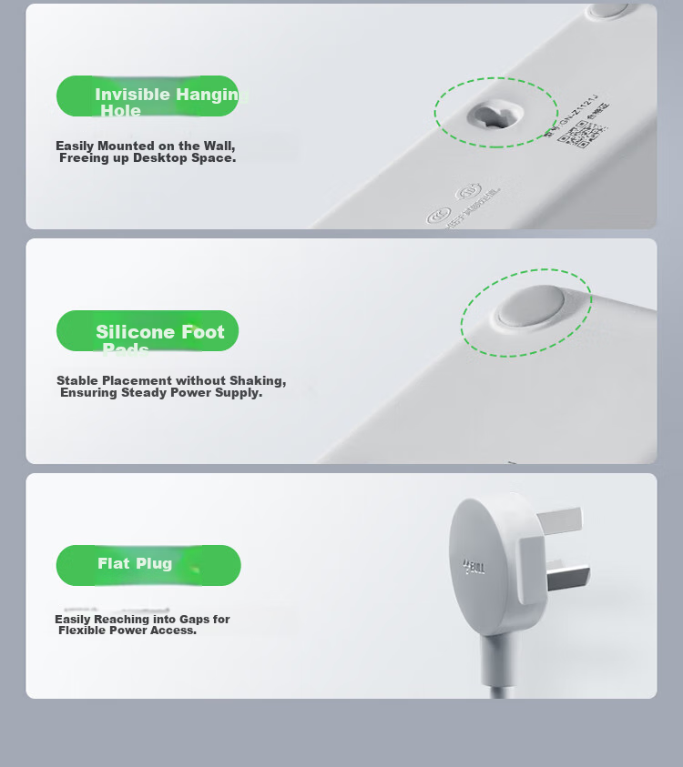BULL Power Strip / Extension Cord / Power Bar / Multi-Outlet Strip / Surge Protector Z Generation 3 Outlets with Master Switch, 3 Meters Long GN-Z1121J 6