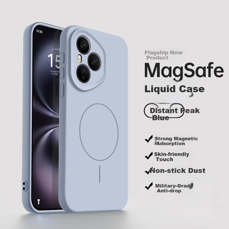 Чехол NEYAA для Honor 400 Pro, силиконовый, противоударный, синий