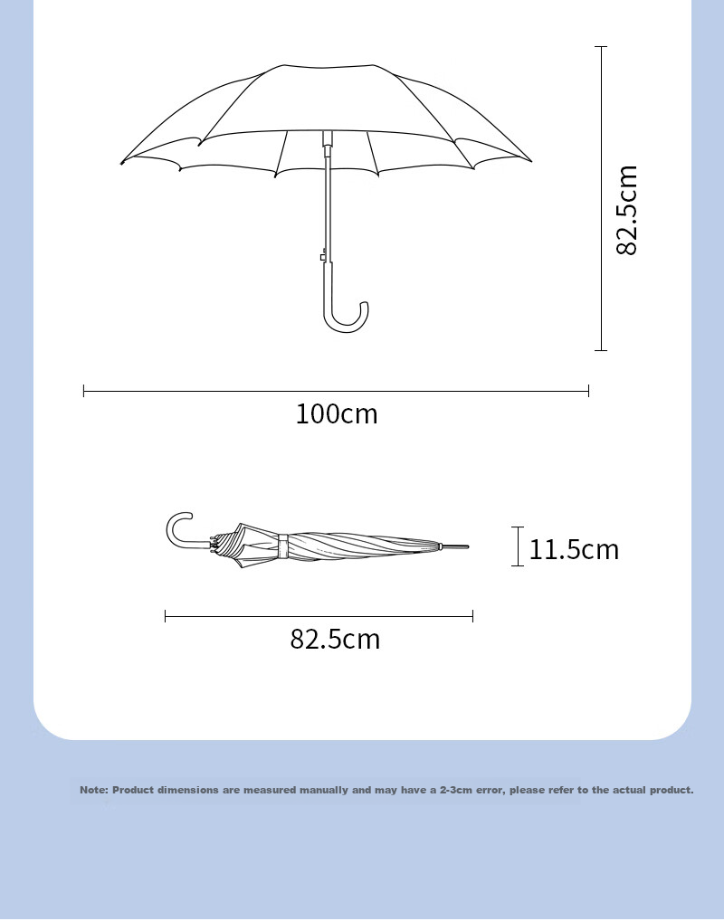 YUHANG Long-Handle Automatic Umbrella, Sold by JD, Transparent Umbrella 15