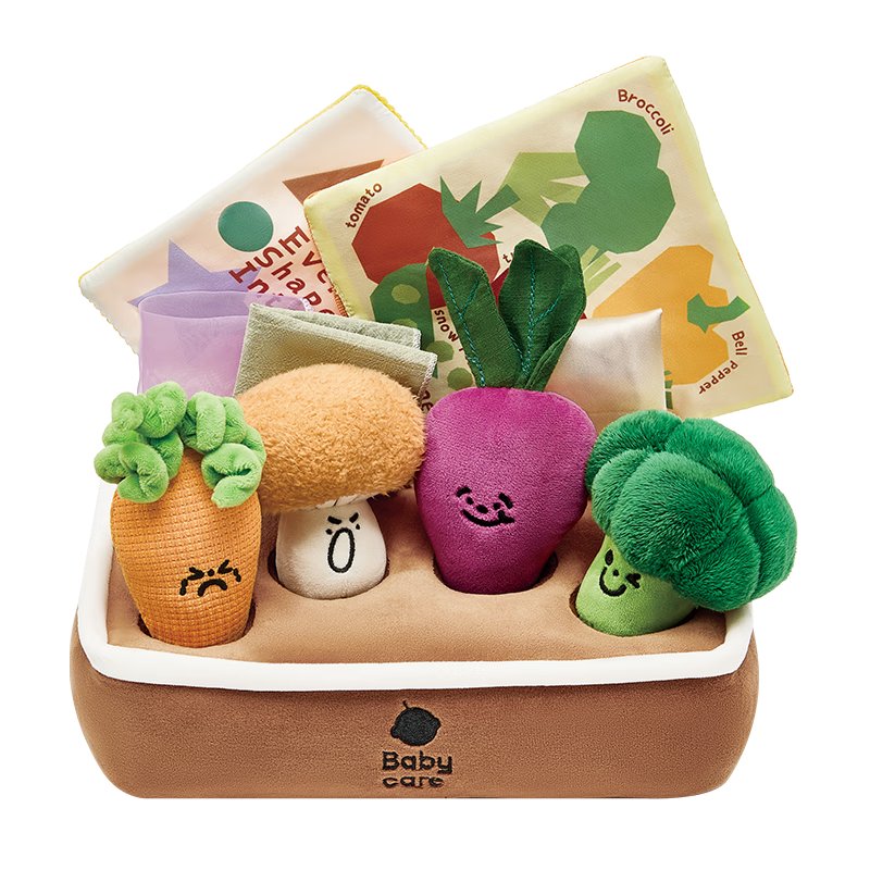Babycare Pull Carrot Pull-Out Soothing Toy Realistic Tissue Paper Tear-Resistant Fun Baby Toy Full Moon First Birthday Gift