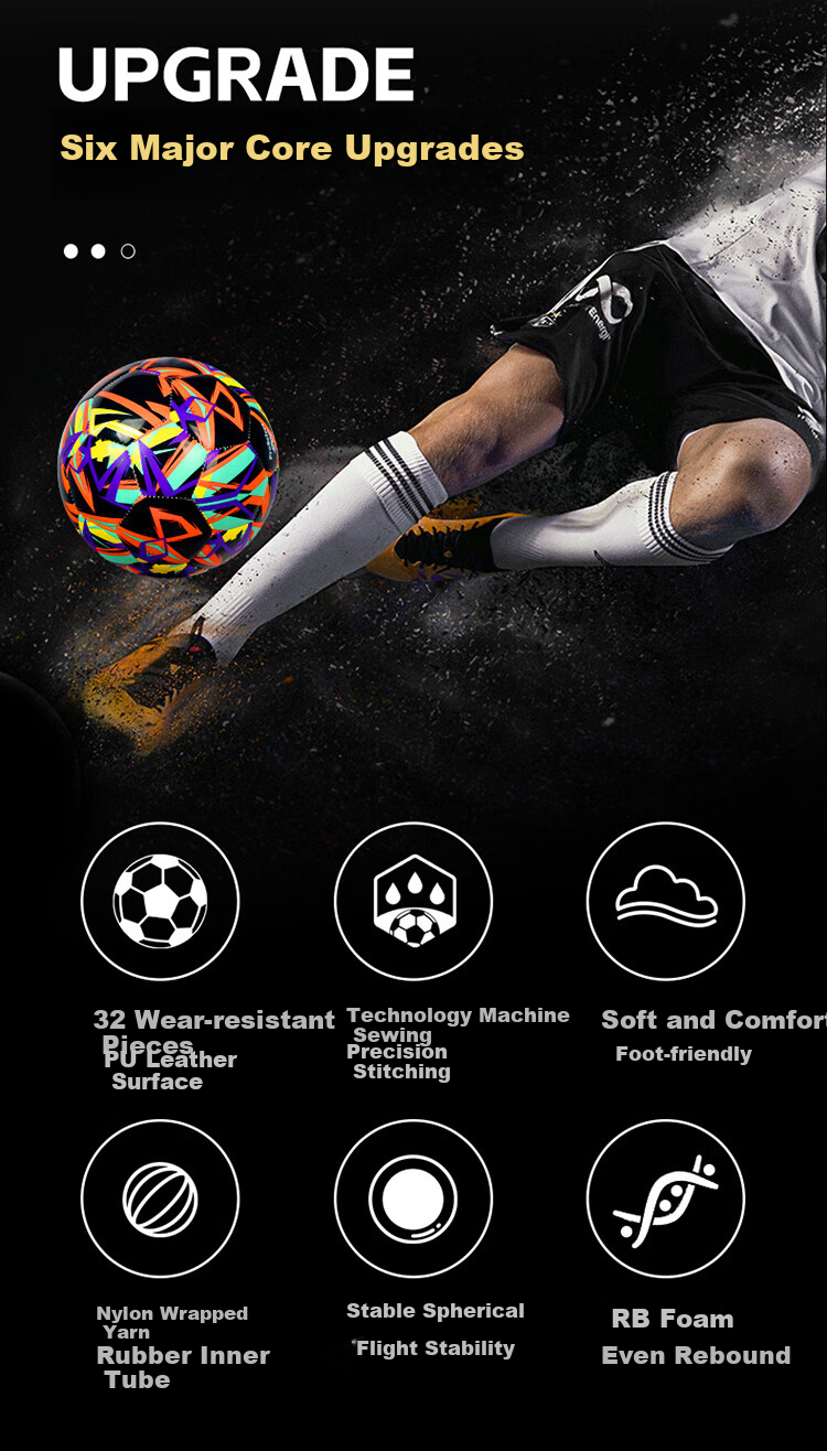ProSelect No.5 Soccer Ball for Primary And Secondary School Students' Training, Adult Matches, Durable Football GS231M 3