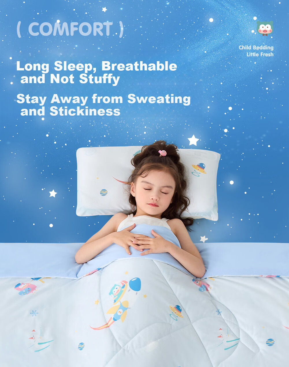 Pilu Children's Summer Cool Quilt, Infant Class A Antibacterial Machine Washable, Single-Person Cool-Feeling Air Conditioning Thin Quilt, 150*200cm 8