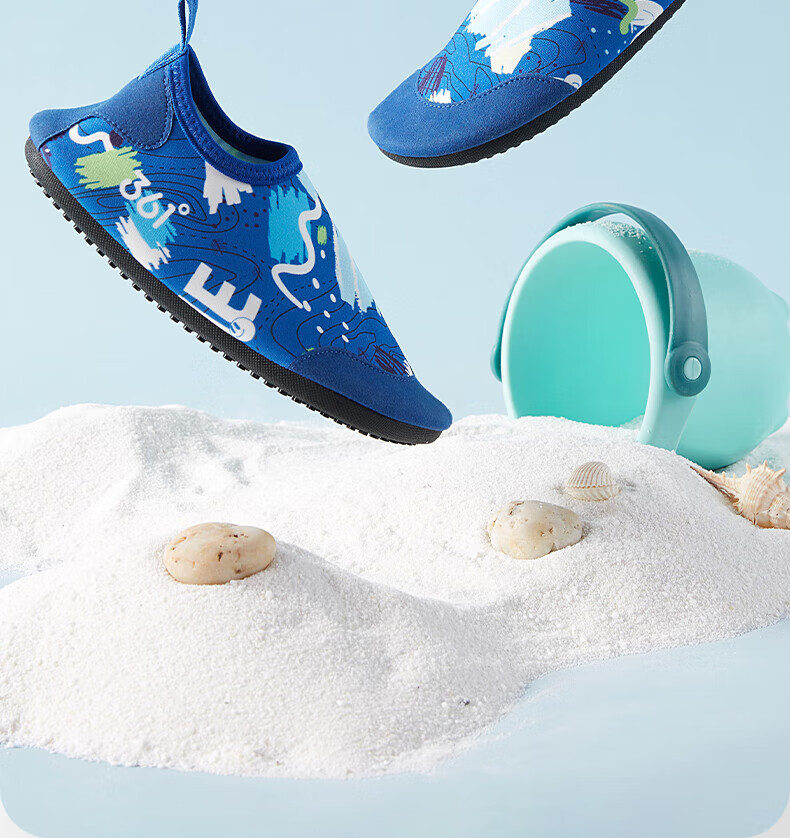 361° Kids Boys Beach Sandals Swimming Shoes Outdoor Water Park Floating Creek Shoes Non-slip Cut-resistant Barefoot Skin-friendly Shoes 4