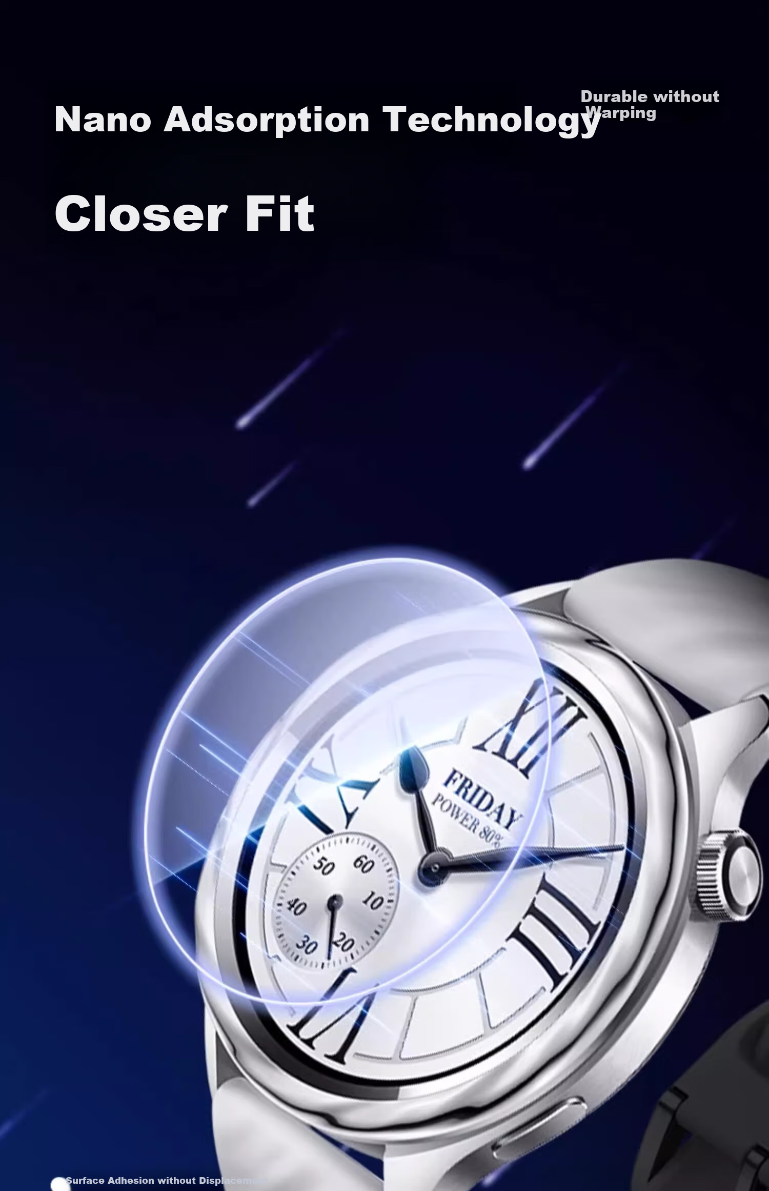 CHENSONG Tempered Glass Screen Protector for Xiaomi Watch S4/Sport, Xiaomi Smartwatch Protective Film S4 15th Anniversary Edition, Watch Face Quick Application Film 1