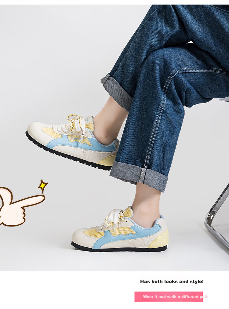 Global Red Puff Deconstruction Shoes for Women 2025 New Summer Thin-soled Sports Shoes Breathable Mesh All-match Sneakers 11