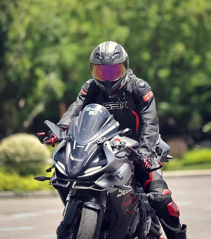 VGV Motorcycle Helmet 3C Certified Full Face Four Seasons Warm Double Lens Flip-up Helmet Mechanical Black XL 3