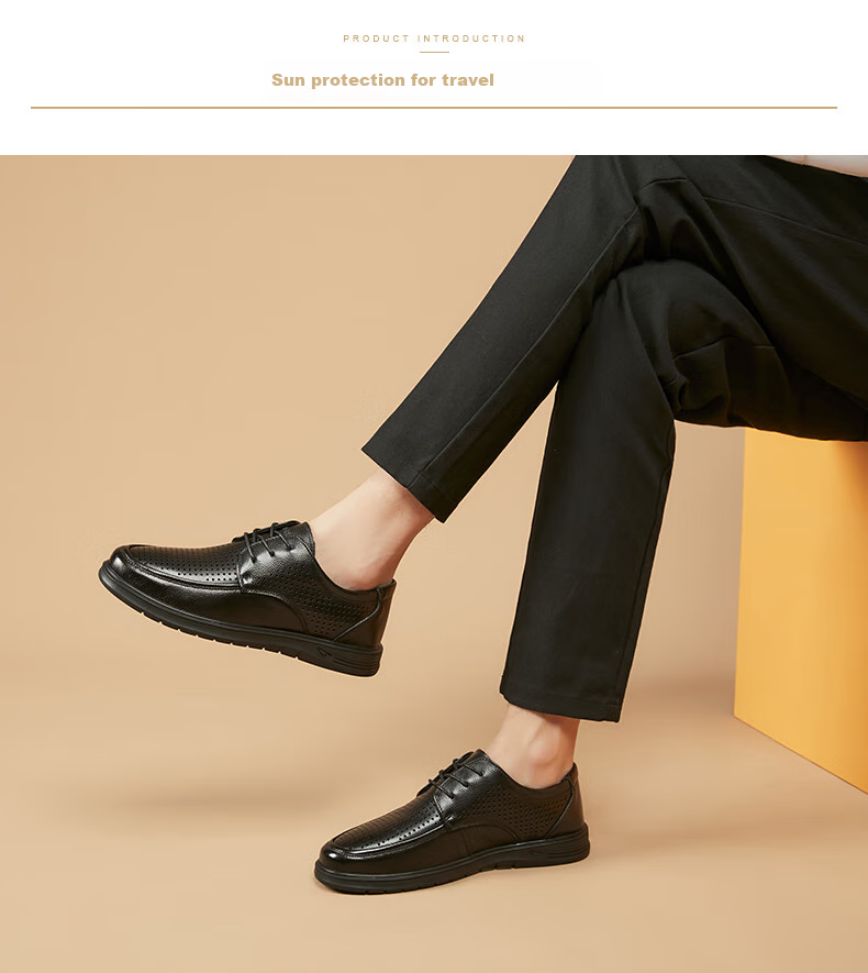 MULINSEN Men's Shoes, Business Formal Casual Leather Shoes, Soft Sole Breathable Slip-On Driving Leather Shoes, L223233 14
