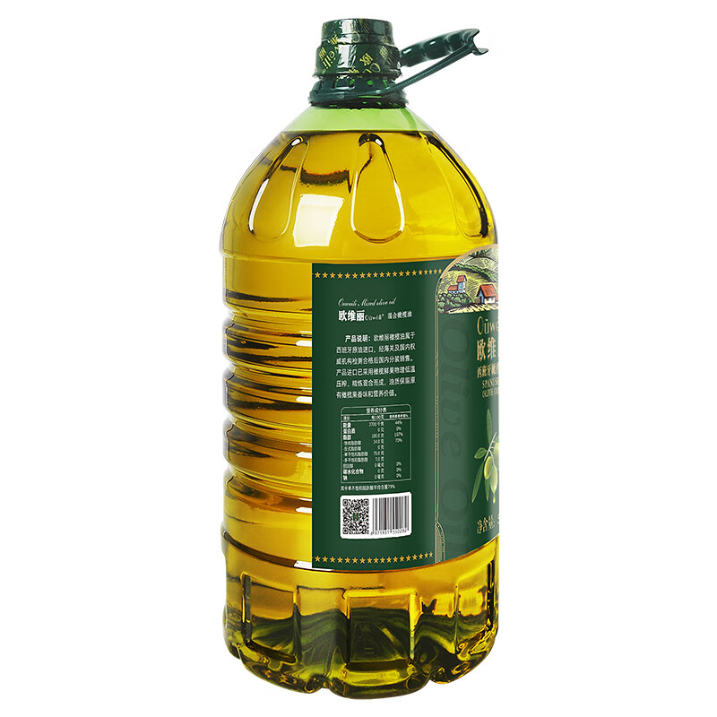 欧维丽（Ouweili）【保真橄榄油】西班牙进口原油纯正橄榄油5L 中式烹饪
