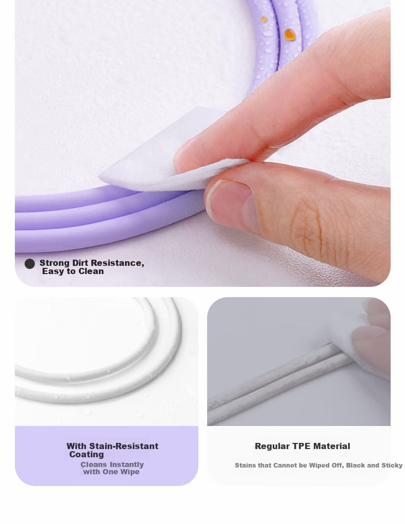 Snowkids Apple 18/17/16/15 Charging Cable, Dual-Head Type-C Data Cable, PD100W Liquid Silicone Fast Charging Cord, Car Compatible for IPhone15-18/iPadPro, 1 Meter 8