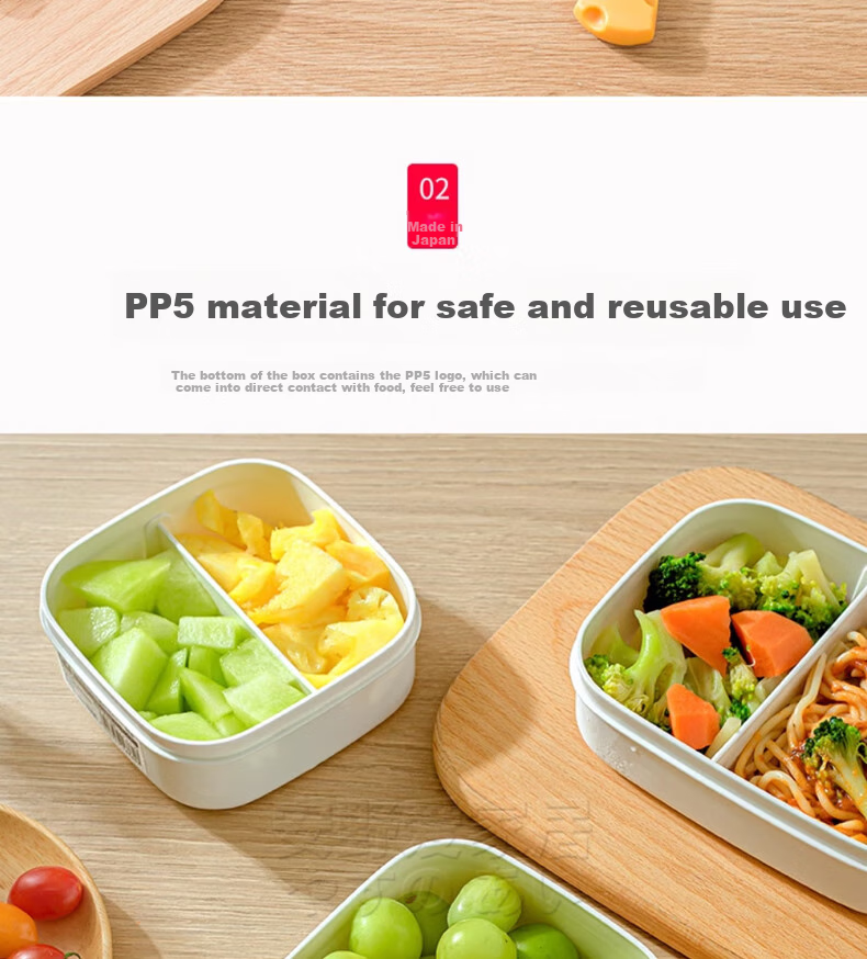 KATEI STORY Imported Fruit Box, Portable Lunch Box for Elementary School Students, Food-Grade Bento Box, Fresh-Keeping Container, Small Lunch Box, Nut Box, Sealed Container 3