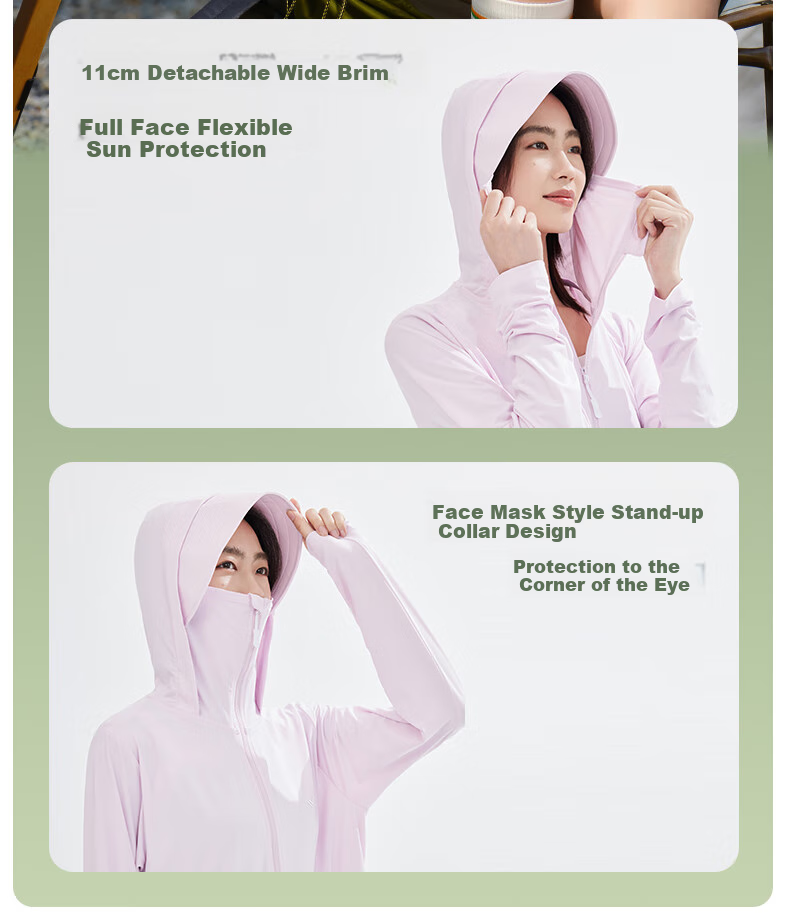 VVC Sun Protection Clothing for Women, Ice Silk Cool-Feeling Breathable UV-Resistant Shawl, Urban Light Outdoor Short Jacket, Simple White 1.0 8