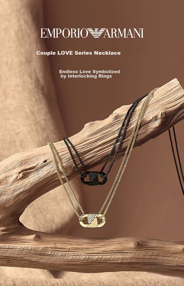 EMPORIO ARMANI Men's Necklace, Simple Pendant Necklace, Birthday Gift for Boyfriend, EGS3170040 1