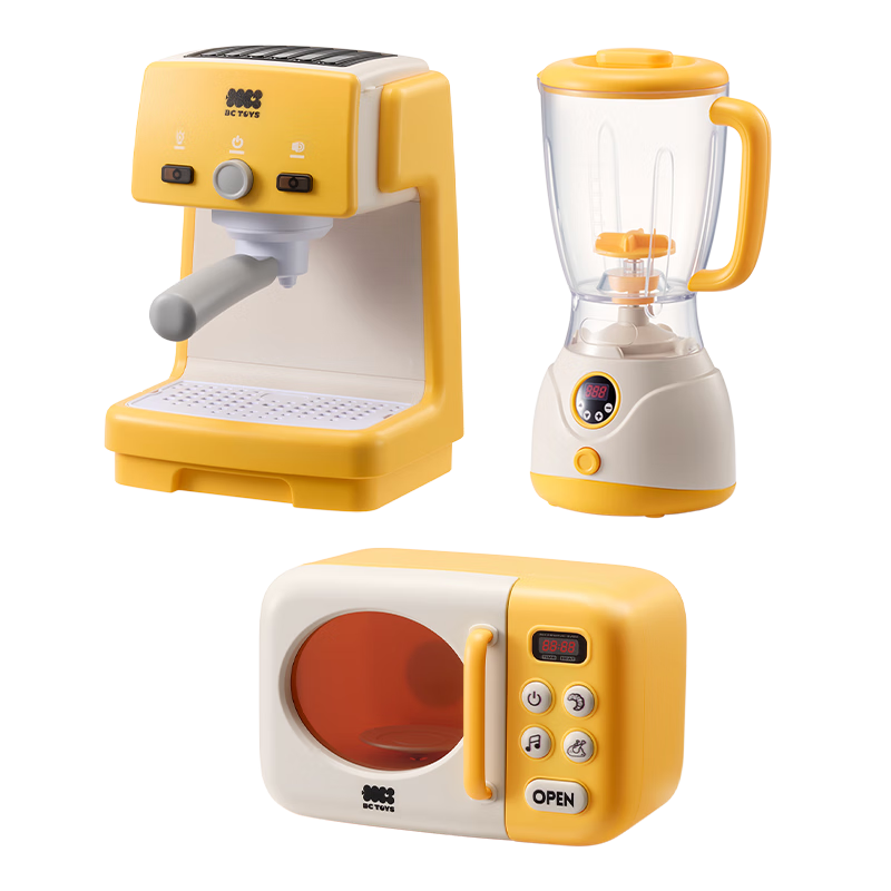 Babycare & BCT Breakfast Play Kitchen Sound and Light Simulation Cooking Toy for Kids New Year Gift