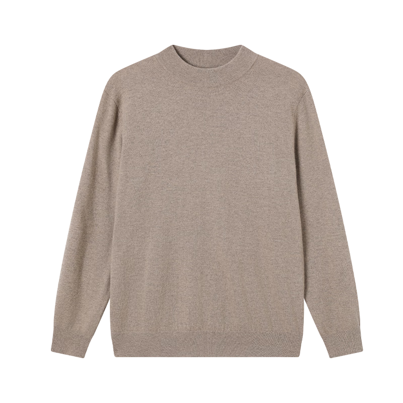 JD Original Pure Cashmere High-End Cashmere Sweater Wool Pullover Men's Winter Gift Box, Camel Color, Size L