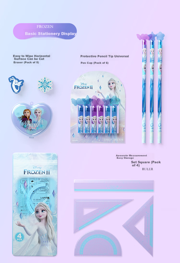 Disney Stationery Set, Elsa Princess Drawing Gift Box, Children's School Supplies And Toys, Graduation Gifts for Girls, Birthday Presents, Kindergarten Graduation Gifts 9