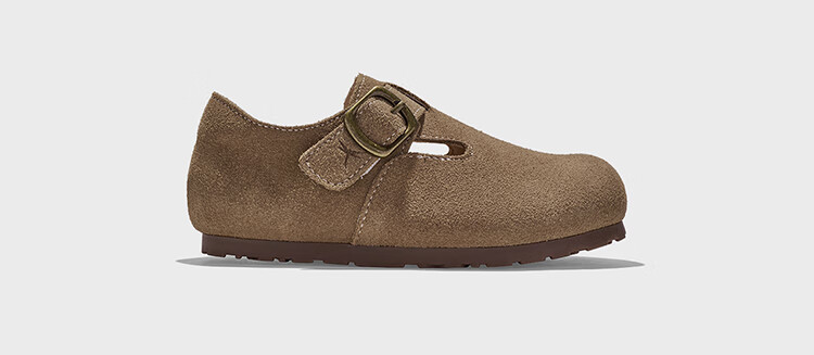 RED DRAGONFLY Children's Autumn Shoes, Boys And Girls Flats, Girls Soft-Soled Birkenstock Shoes, Small Leather Shoes Q51BPPF406, Camel Color, Size 29 6